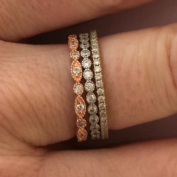 Jewelry - Mixed Metals Stackable Rings